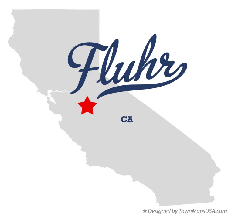 Map of Fluhr California CA