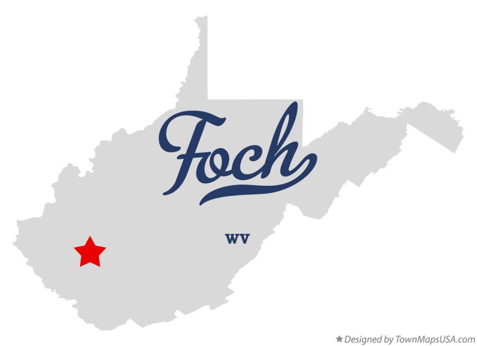 Map of Foch West Virginia WV