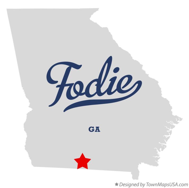 Map of Fodie Georgia GA