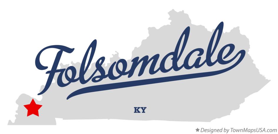 Map of Folsomdale Kentucky KY