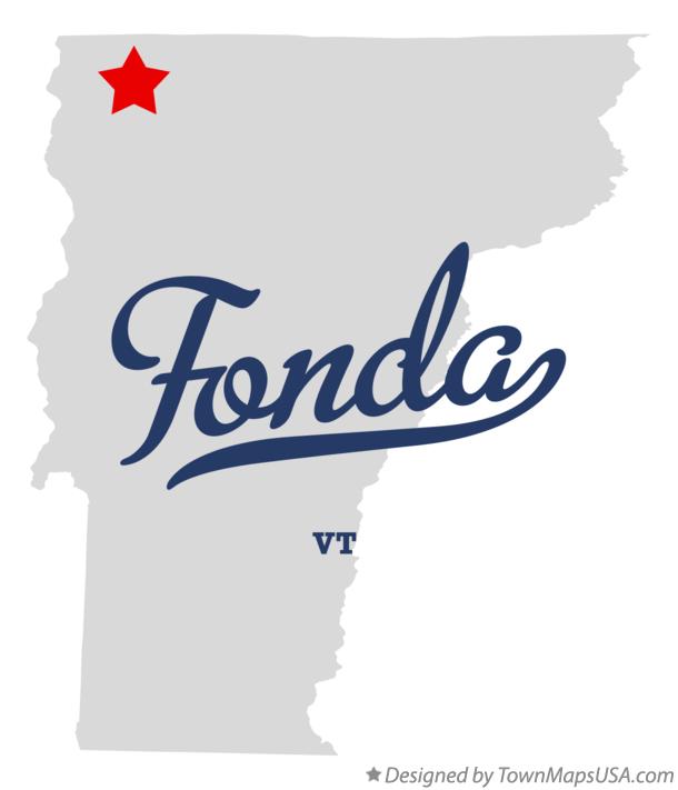 Map of Fonda Vermont VT