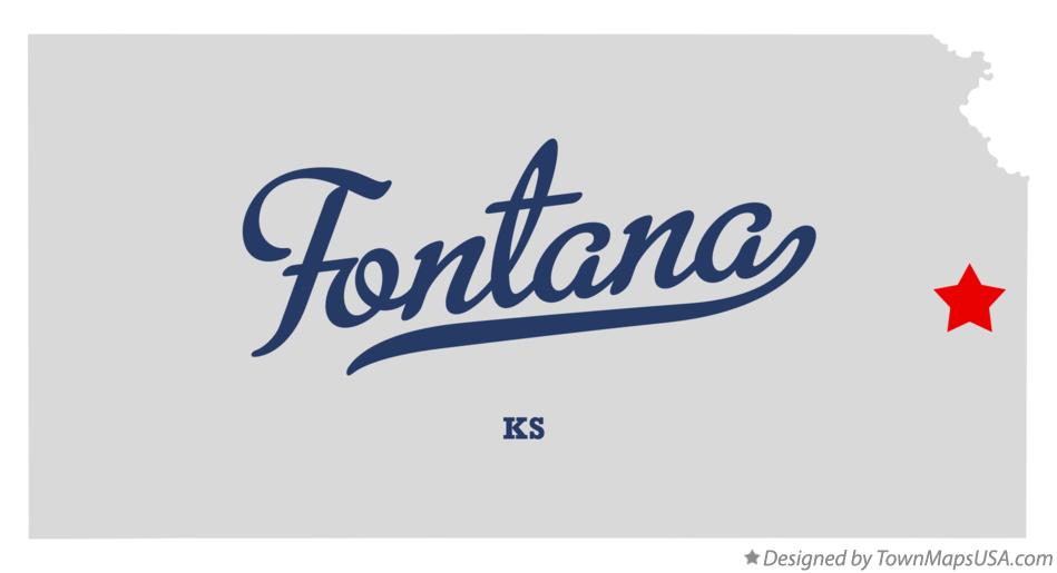 Map of Fontana Kansas KS