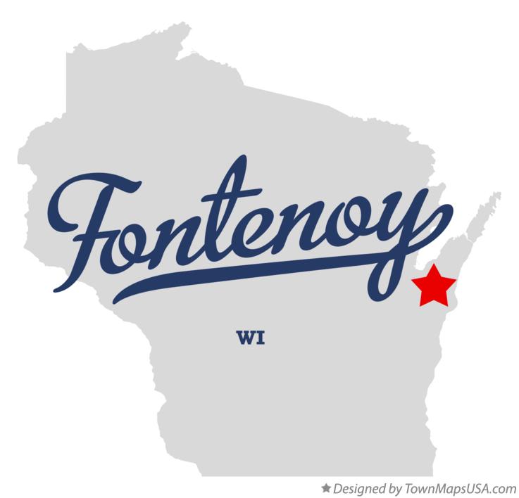 Map of Fontenoy Wisconsin WI