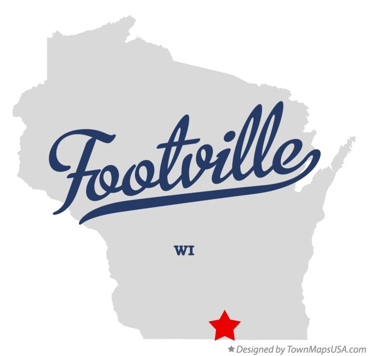 Map of Footville Wisconsin WI