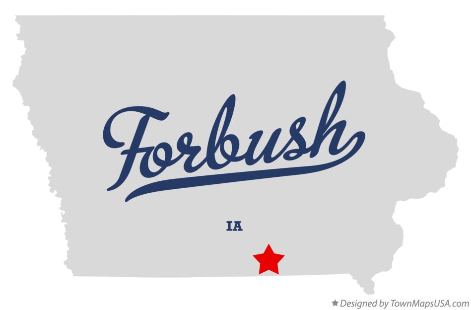 Map of Forbush Iowa IA