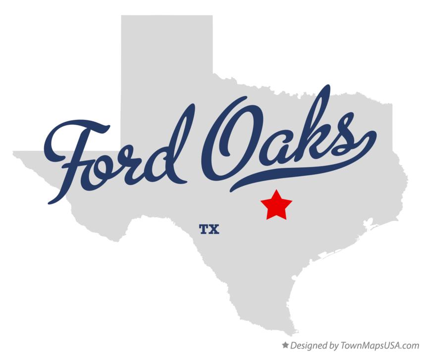 Map of Ford Oaks Texas TX
