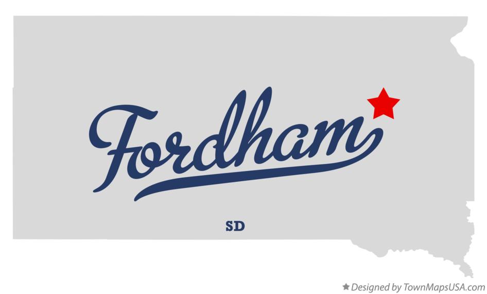 Map of Fordham South Dakota SD