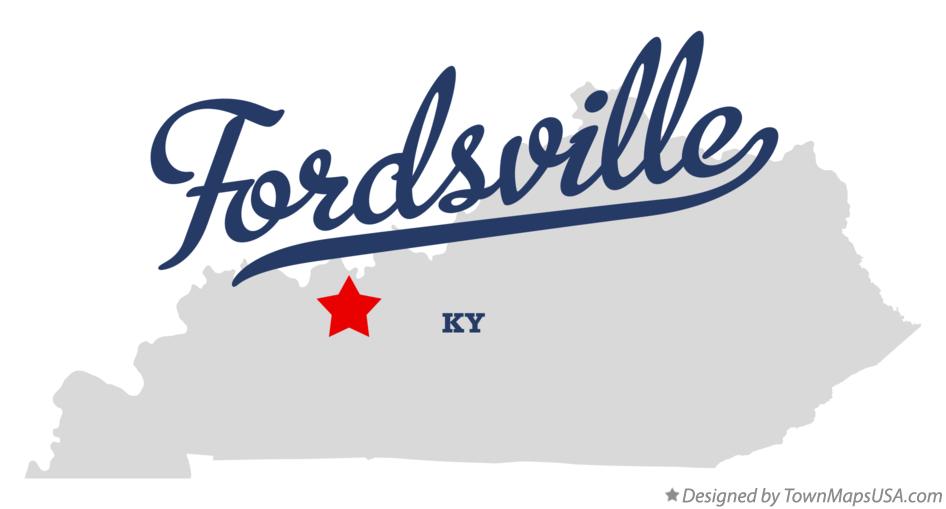 Map of Fordsville Kentucky KY