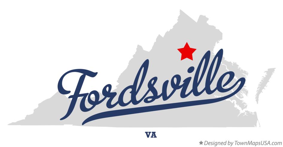 Map of Fordsville Virginia VA