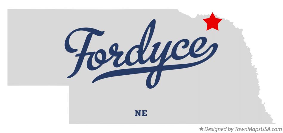 Map of Fordyce Nebraska NE