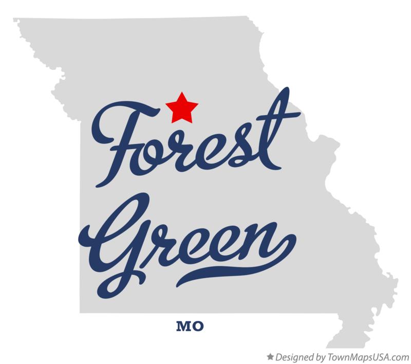 Map of Forest Green Missouri MO