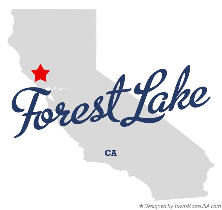 Map of Forest Lake California CA