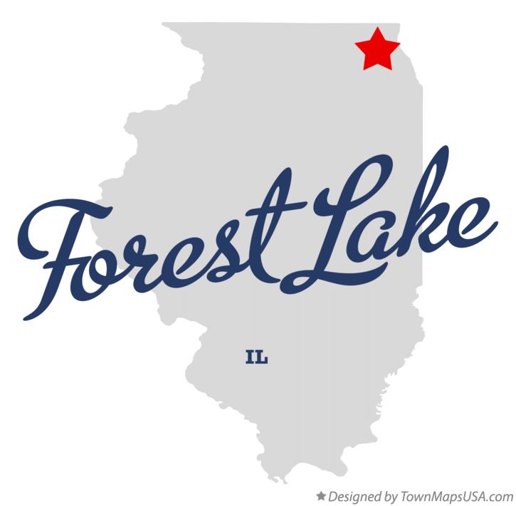 Map of Forest Lake Illinois IL