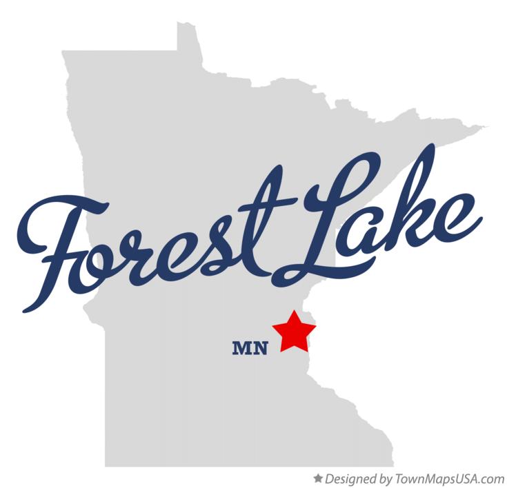 Map of Forest Lake Minnesota MN