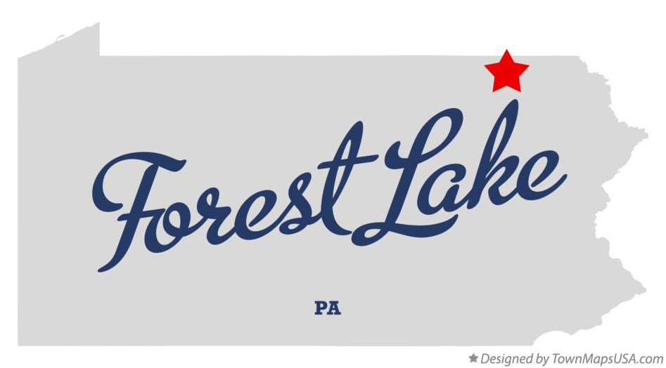 Map of Forest Lake Pennsylvania PA