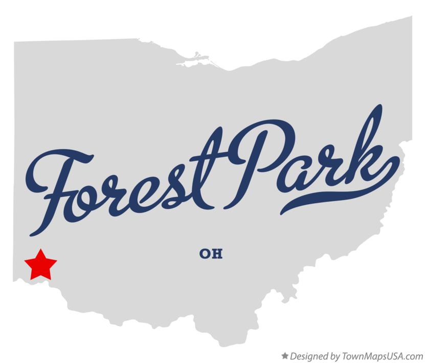 Map of Forest Park Ohio OH