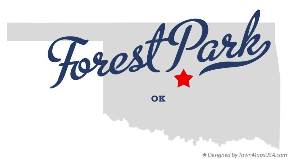 Map of Forest Park Oklahoma OK