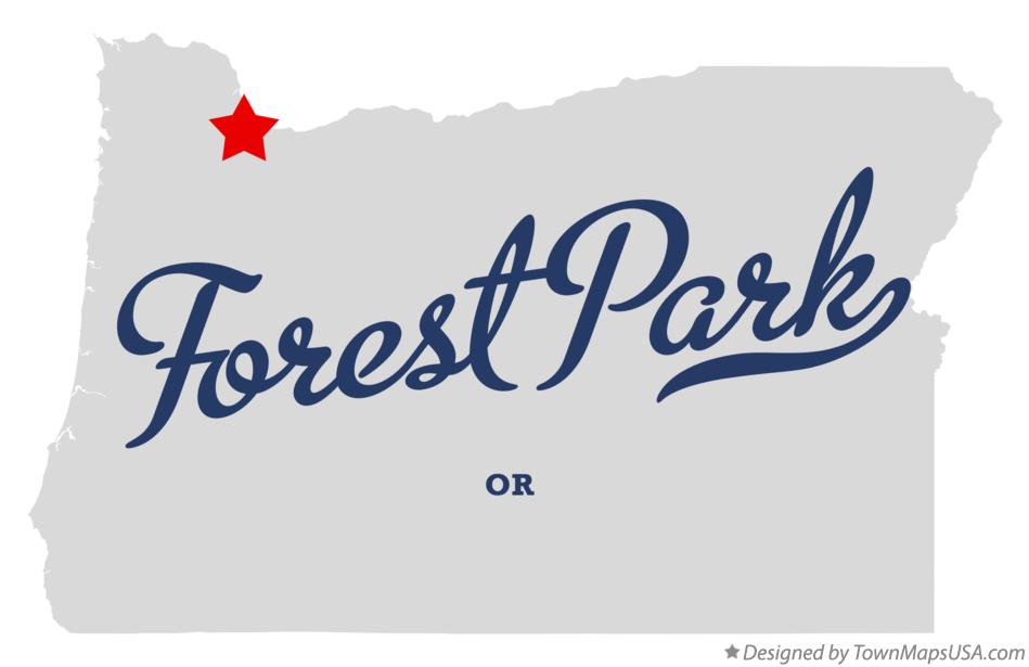 Map of Forest Park Oregon OR