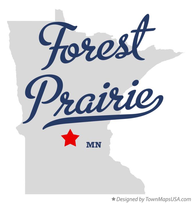 Map of Forest Prairie Minnesota MN
