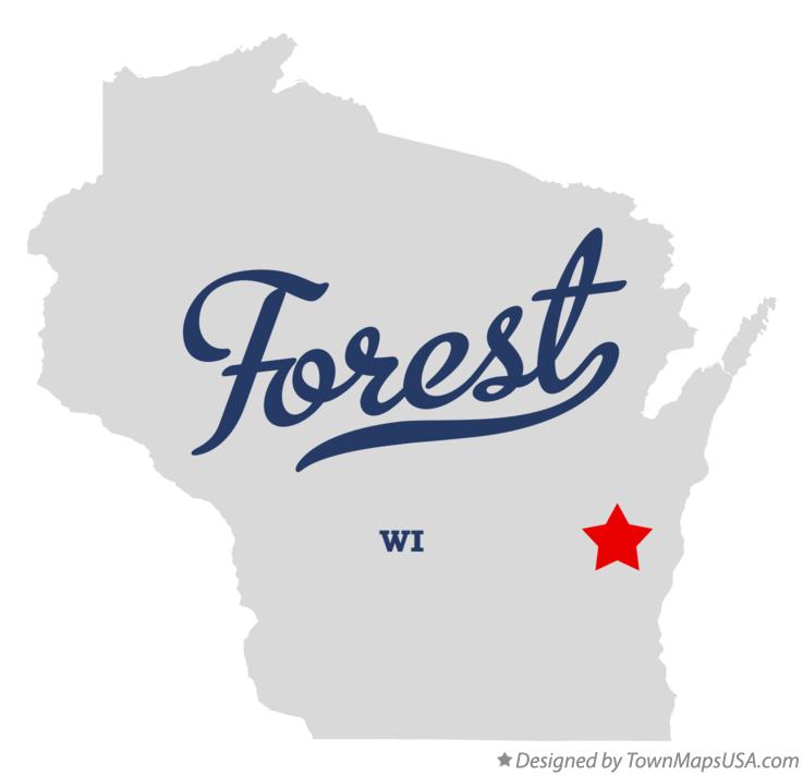 Map of Forest Wisconsin WI