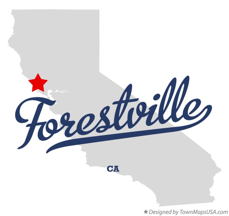 Map of Forestville California CA