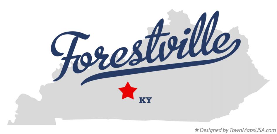 Map of Forestville Kentucky KY