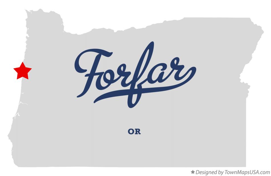 Map of Forfar Oregon OR