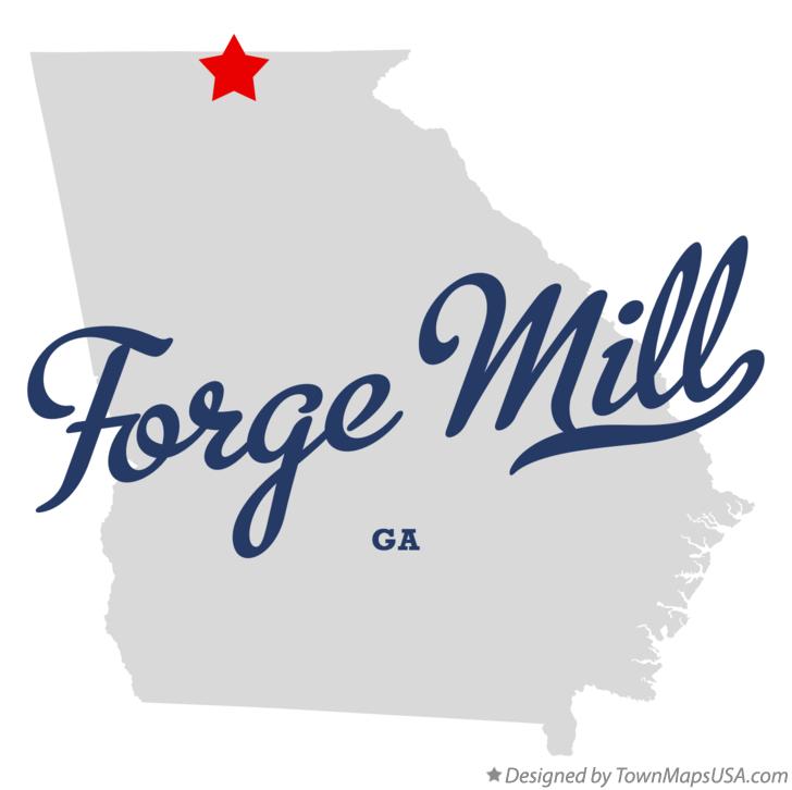 Map of Forge Mill Georgia GA