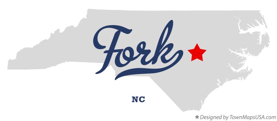 Map of Fork North Carolina NC