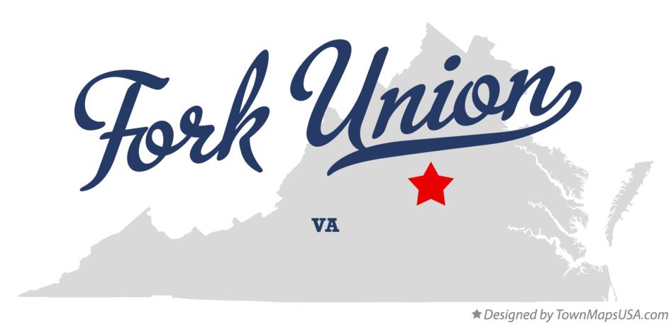 Map of Fork Union Virginia VA