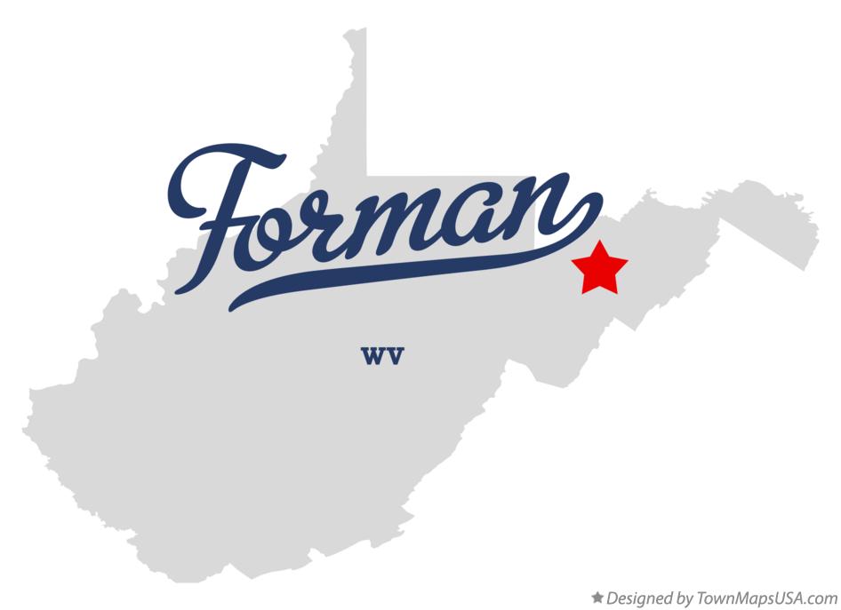 Map of Forman West Virginia WV