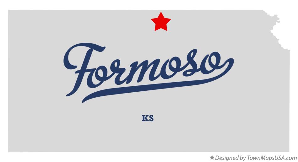 Map of Formoso Kansas KS