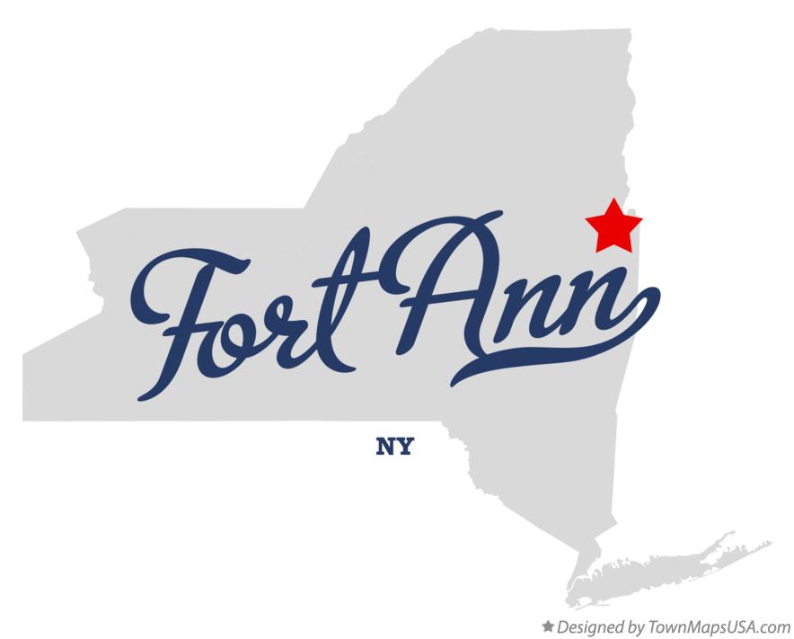 Map of Fort Ann New York NY