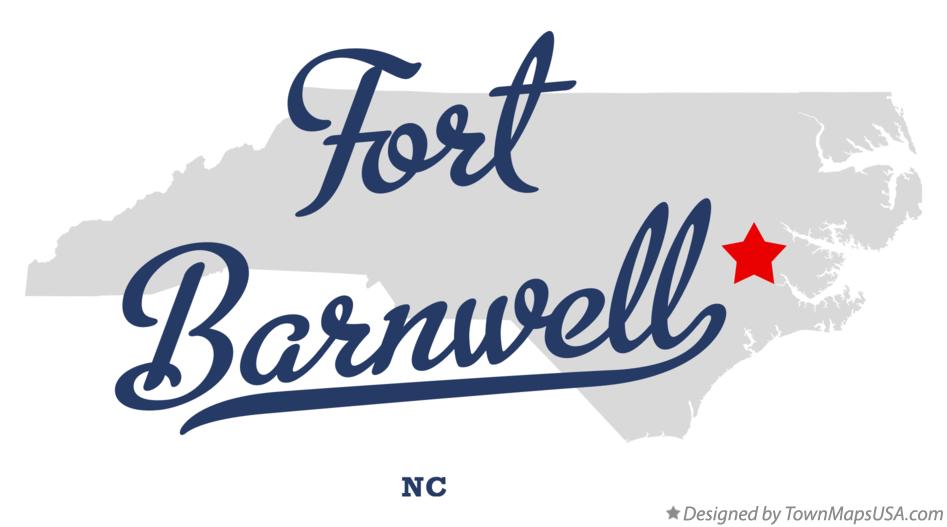 Map of Fort Barnwell North Carolina NC