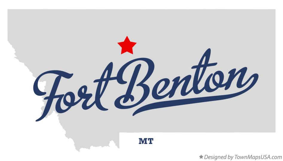Map of Fort Benton Montana MT