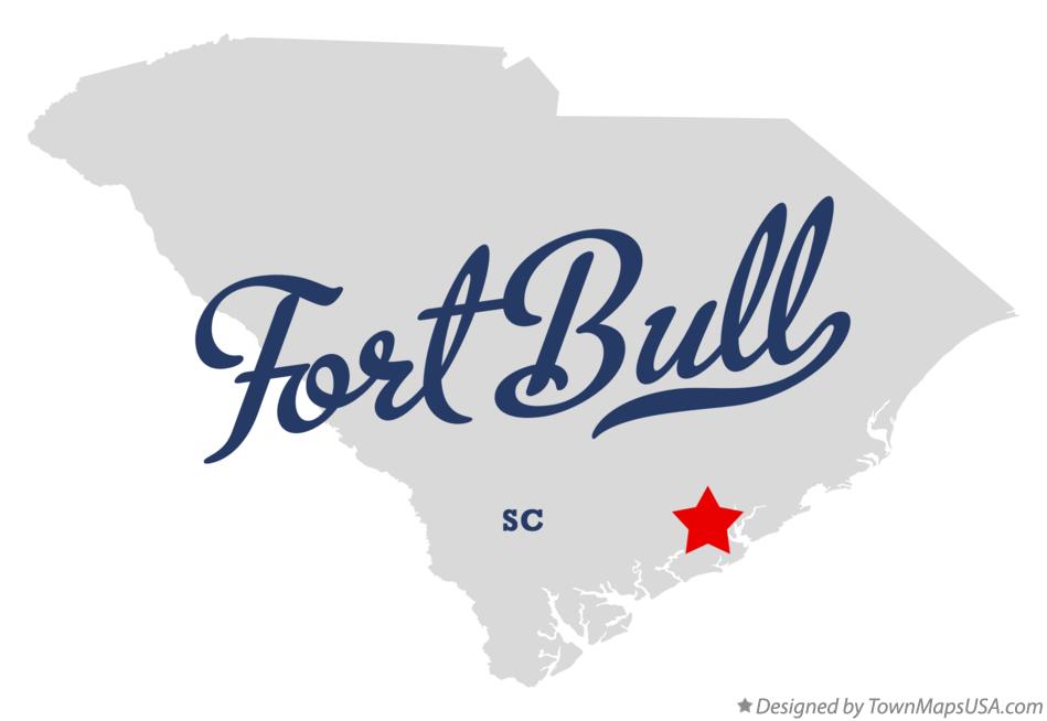 Map of Fort Bull South Carolina SC