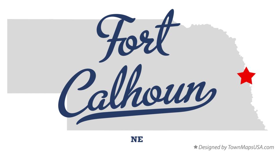 Map of Fort Calhoun Nebraska NE