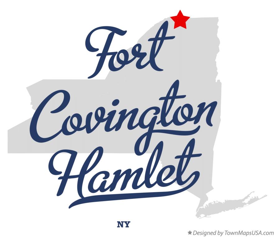 Map of Fort Covington Hamlet New York NY