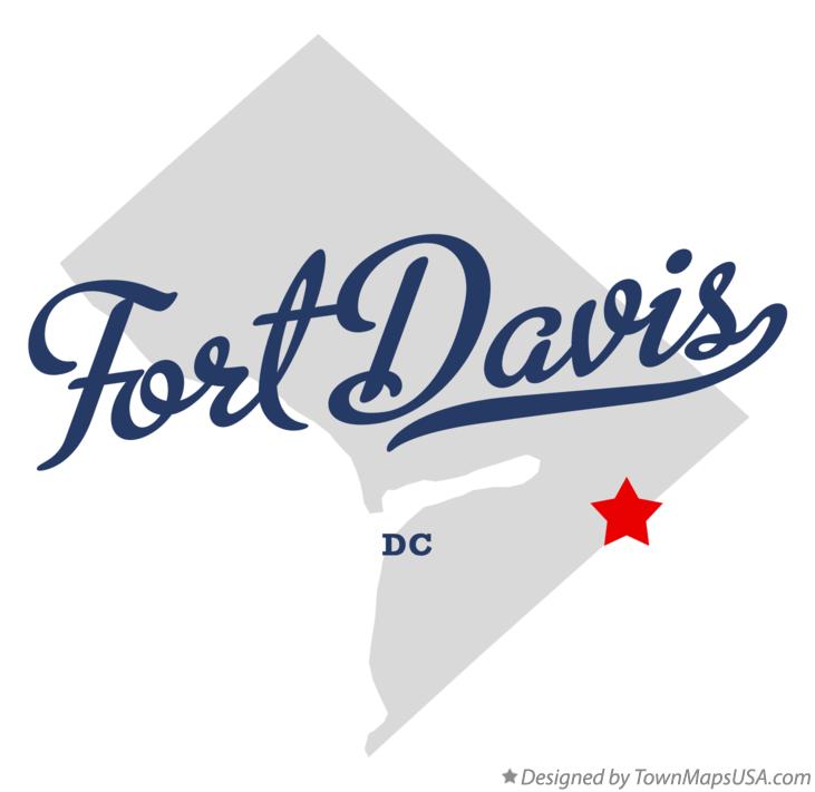 Map of Fort Davis District Of Columbia DC