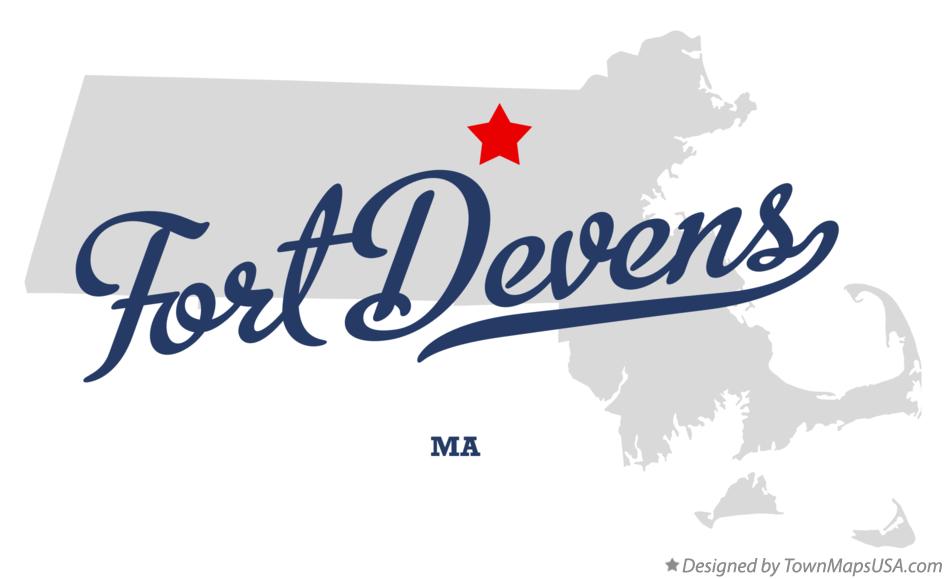 Map of Fort Devens Massachusetts MA