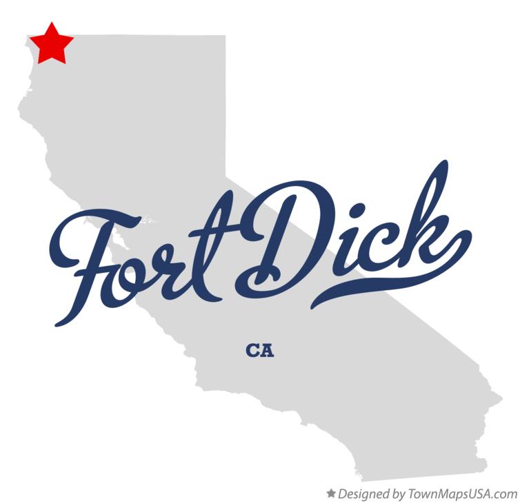 Map of Fort Dick California CA