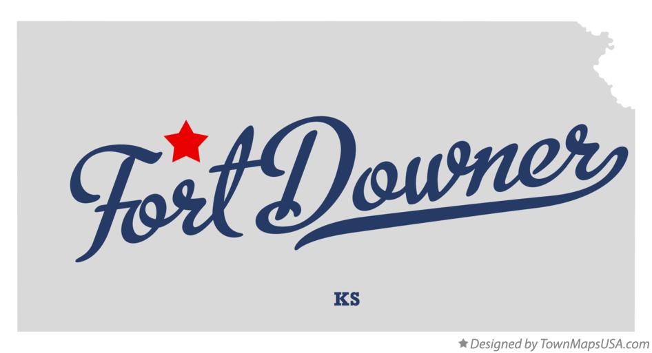 Map of Fort Downer Kansas KS