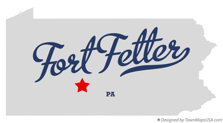 Map of Fort Fetter Pennsylvania PA