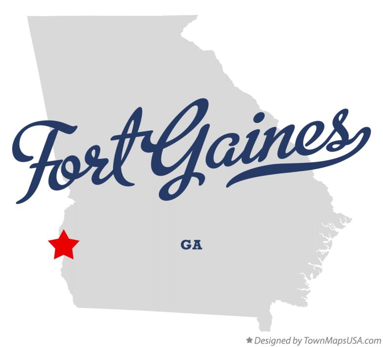 Map of Fort Gaines Georgia GA