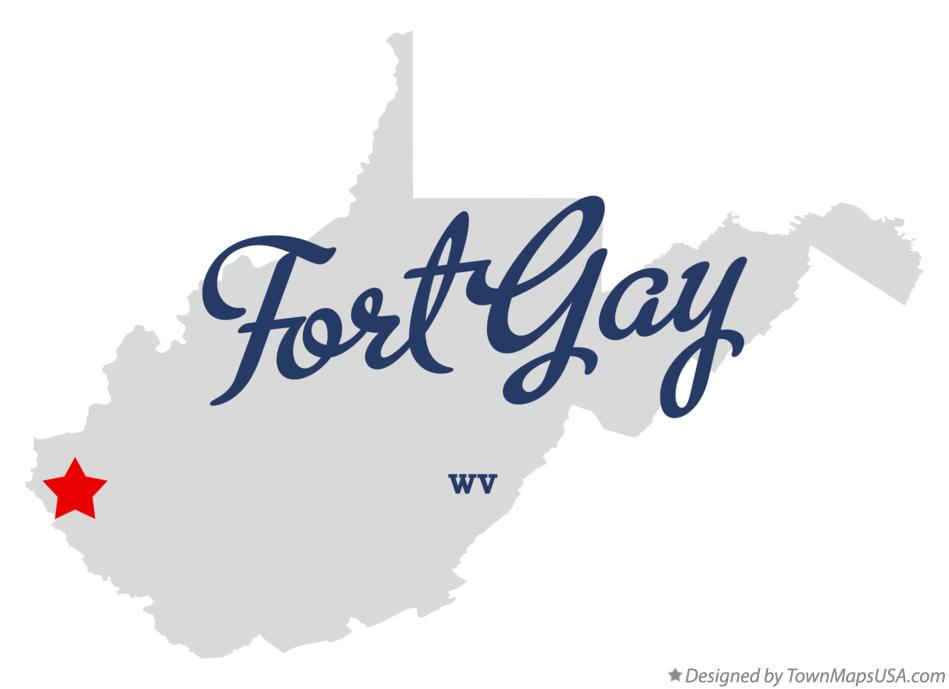 Map of Fort Gay West Virginia WV