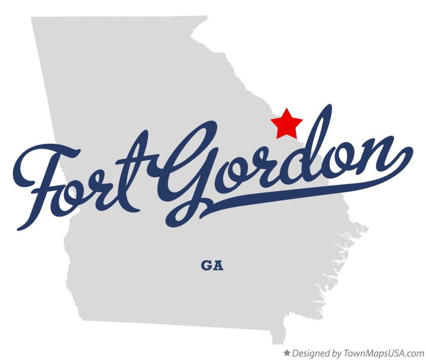 Map of Fort Gordon Georgia GA