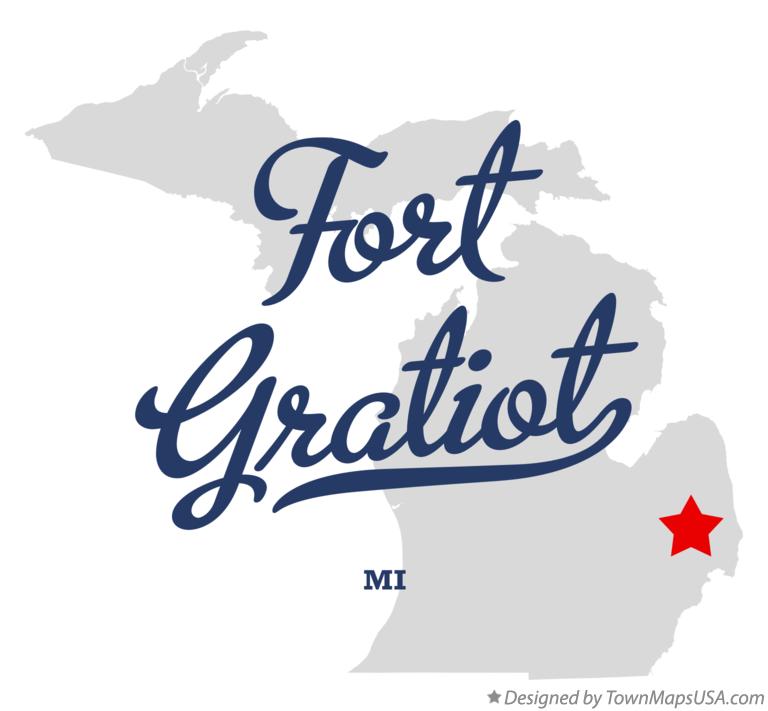 Map of Fort Gratiot Michigan MI