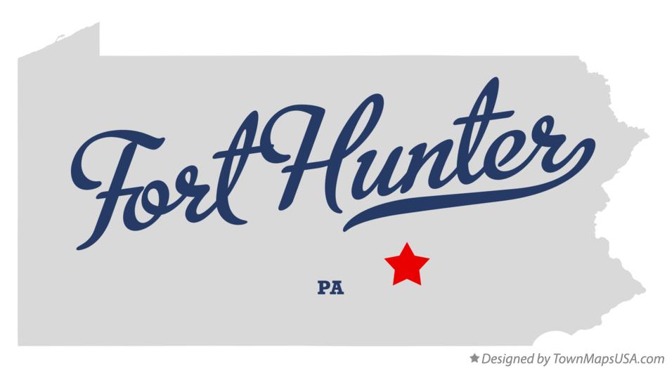 Map of Fort Hunter Pennsylvania PA