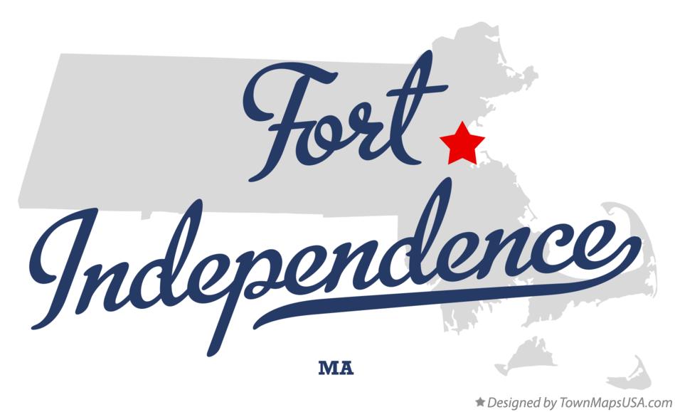 Map of Fort Independence Massachusetts MA