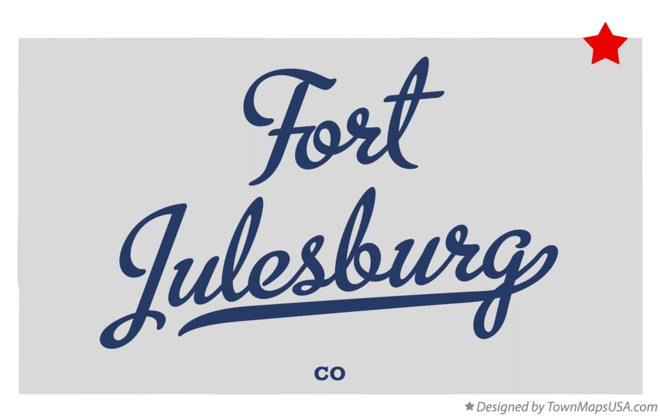 Map of Fort Julesburg Colorado CO